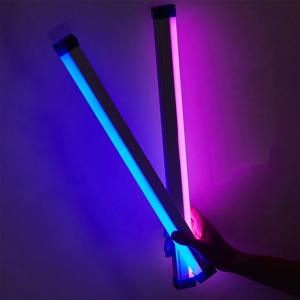 Lampe tube RGB Magnetique rose et bleu