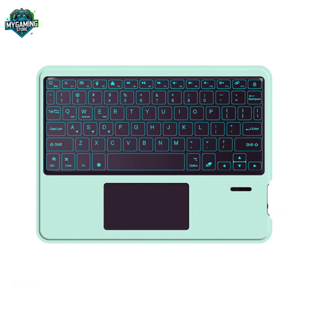 Clavier Bluetooth RGB vert clair avec pavé tactile intégré AZERTY