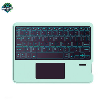 Clavier Bluetooth RGB vert clair avec pavé tactile intégré AZERTY