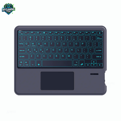 Clavier gris Bluetooth rétroéclairage RGB et pavé tactile

