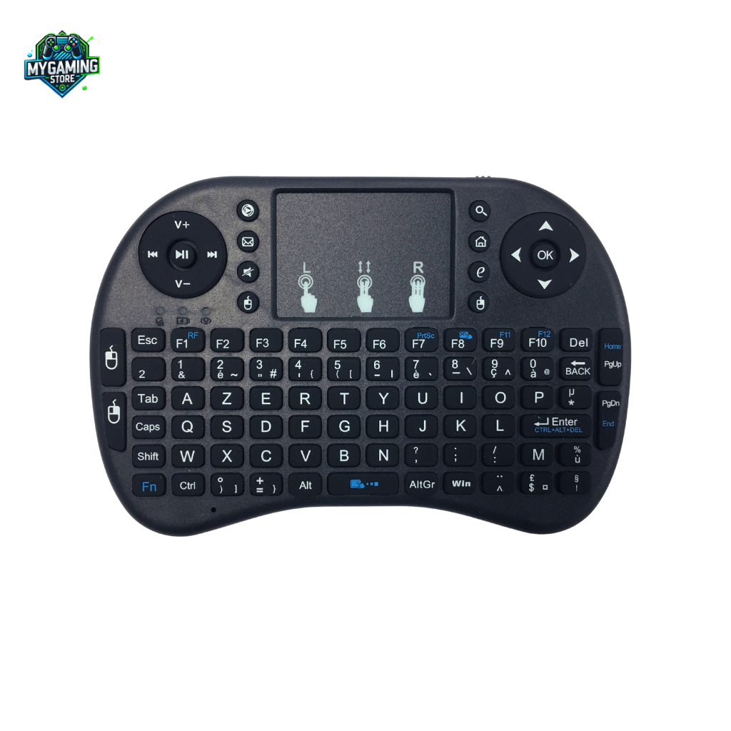 Clavier sans fil compact AZERTY avec rétroéclairage RGB