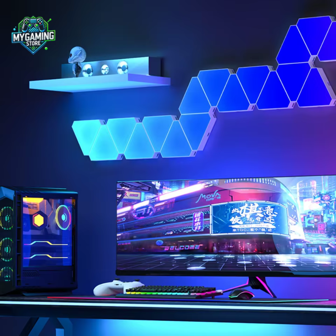 Led triangle mural 