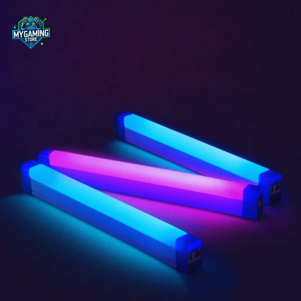 presentation tube led RGB rose et bleu