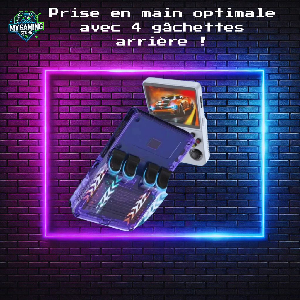 Console rétro gaming avec gâchettes ergonomiques  | Confort de jeu optimal pour une expérience rétro immersive | Dispo sur MyGamingStore